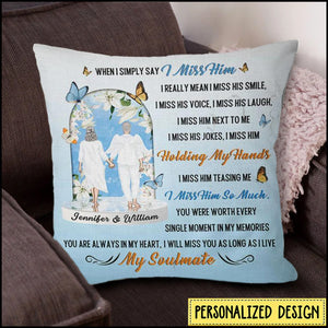 Memorial Miss You As Long As I Live - Personalized Custom Pillowcase