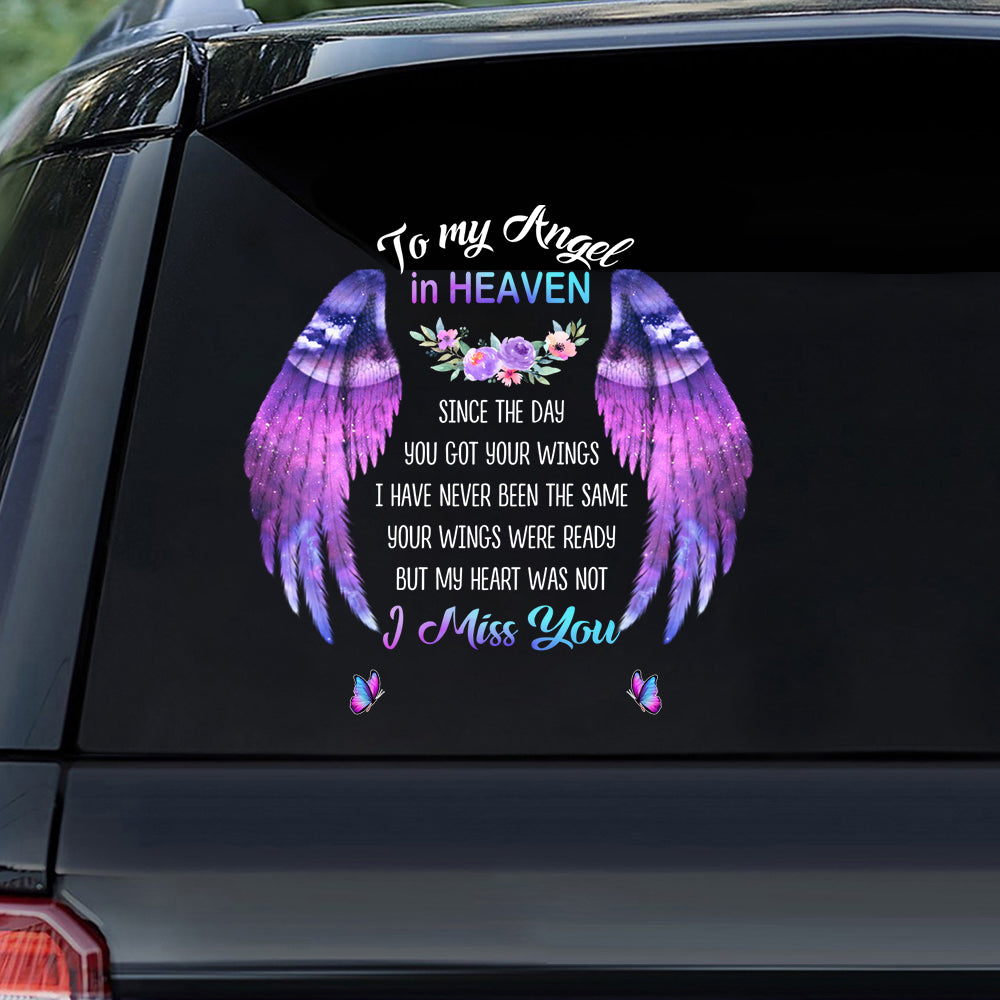 To My Angel In Heaven Memorial Sticker