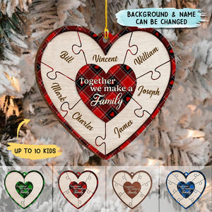 Together We Make A Family - Personalized Christmas Ornament