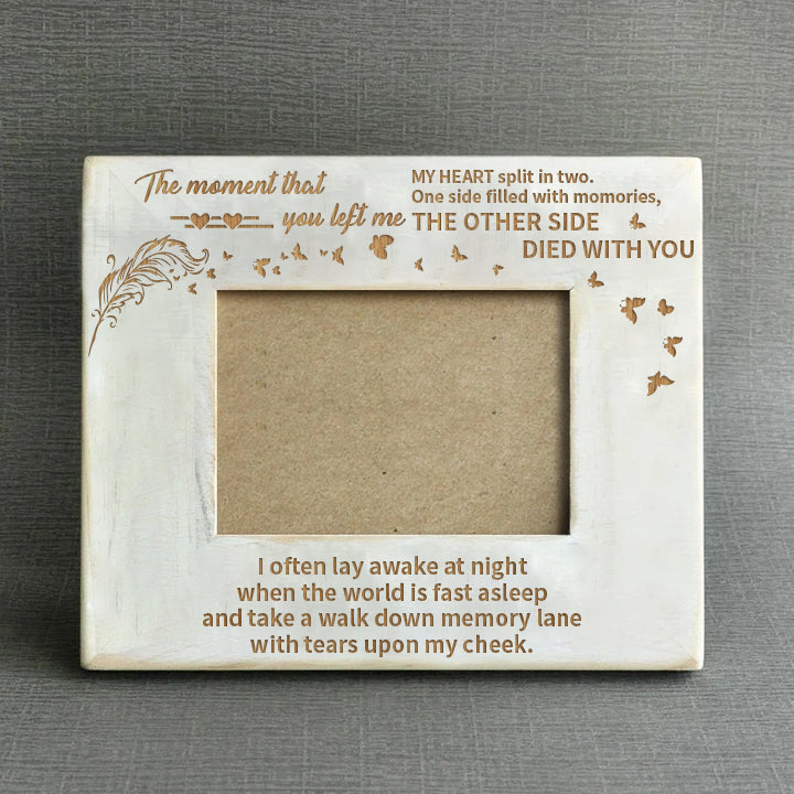 Wood Picture Frame to My Angel