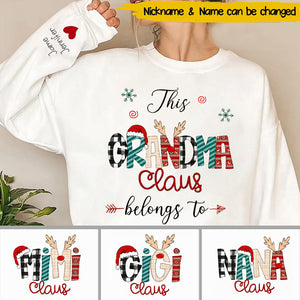 Personalized Merry Christmas This Gigi Belongs To Grandkids Sweatshirt
