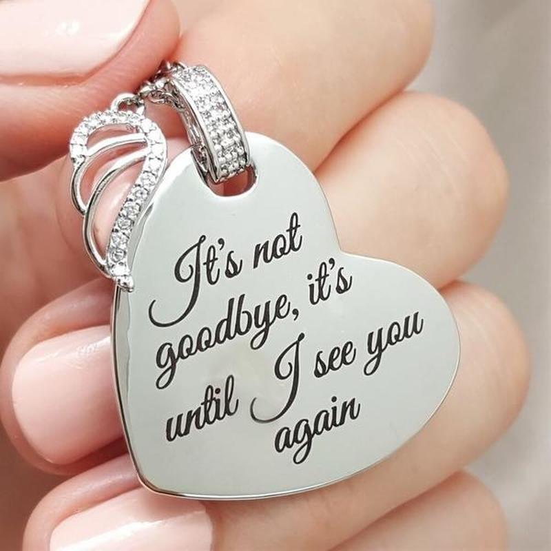 It's Not Goodbye Angel Necklace