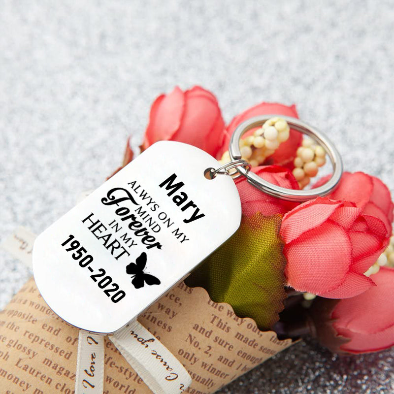 Personalized Engraved Silver Keychain-2