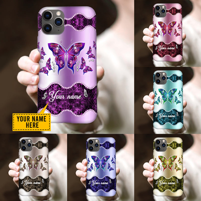 Personalized Name Butterfly Phone Case