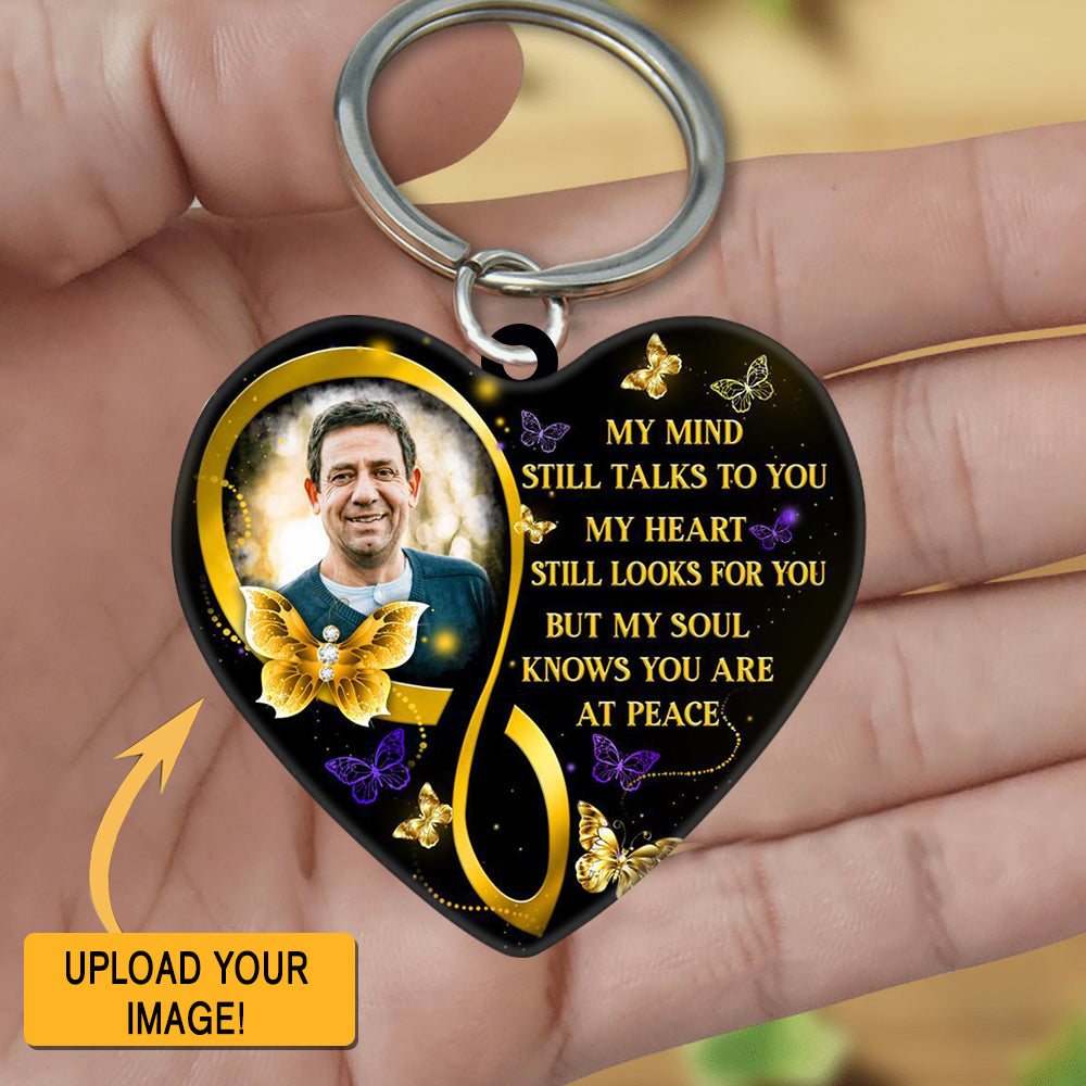 My Mind Still Talks To You Personalized Keychain