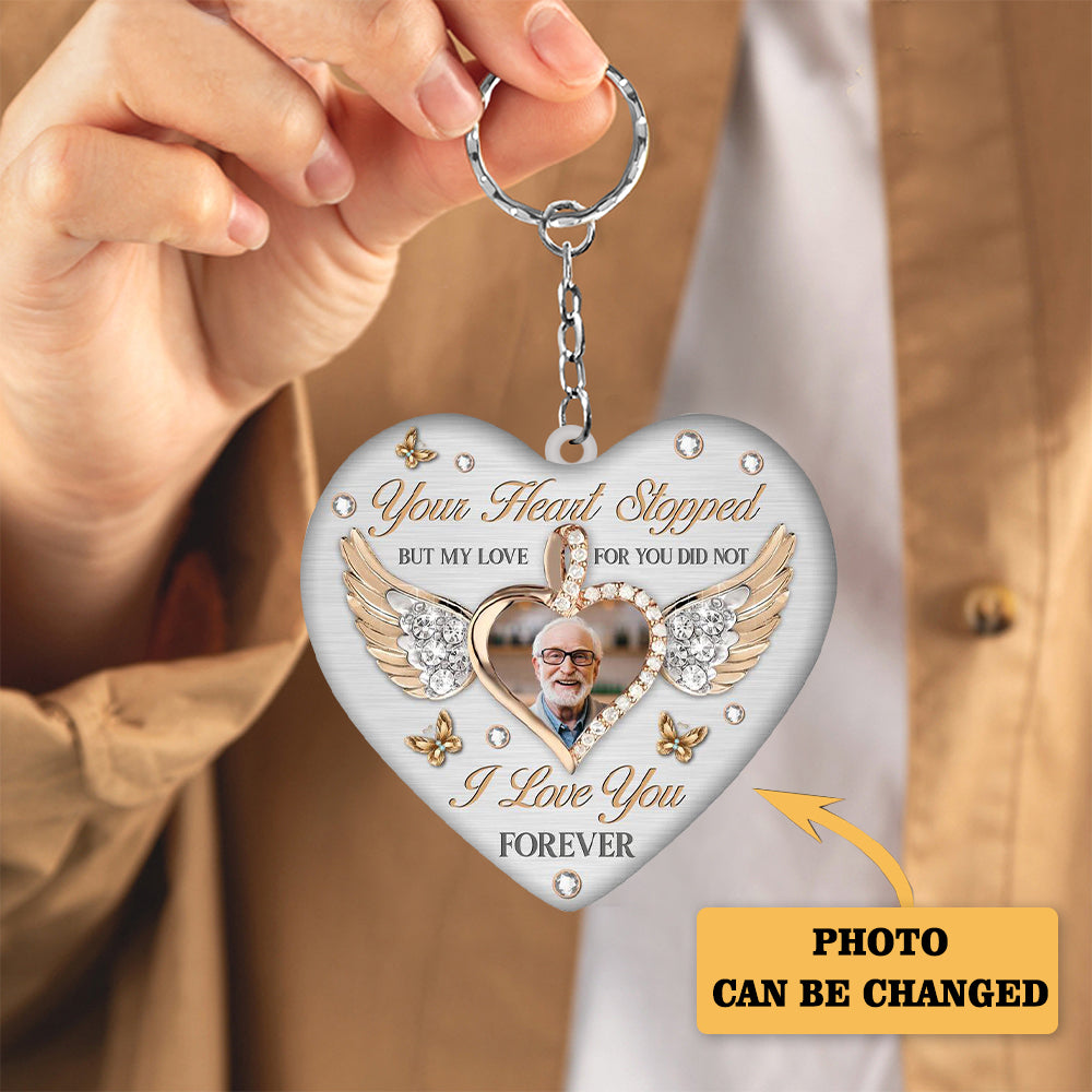 I LOVE YOU FOREVER HEART Personalized Keychain