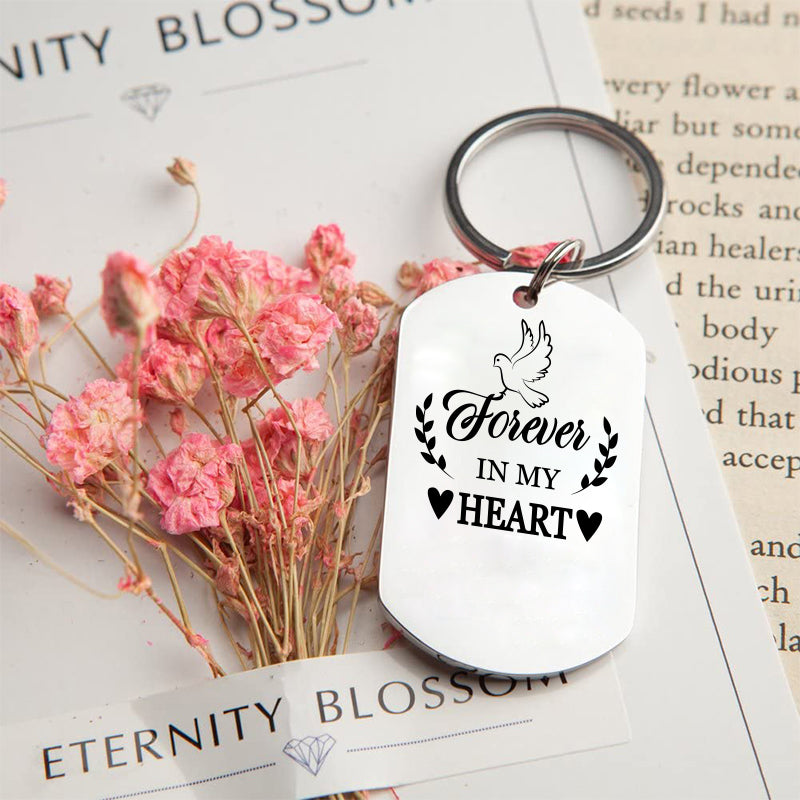 Personalized Engraved Silver Keychain-5