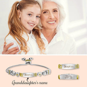 To My Granddaughter/Daughter Personalized Bracelet