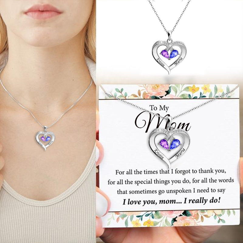 I Love You Mom Personalized Necklace