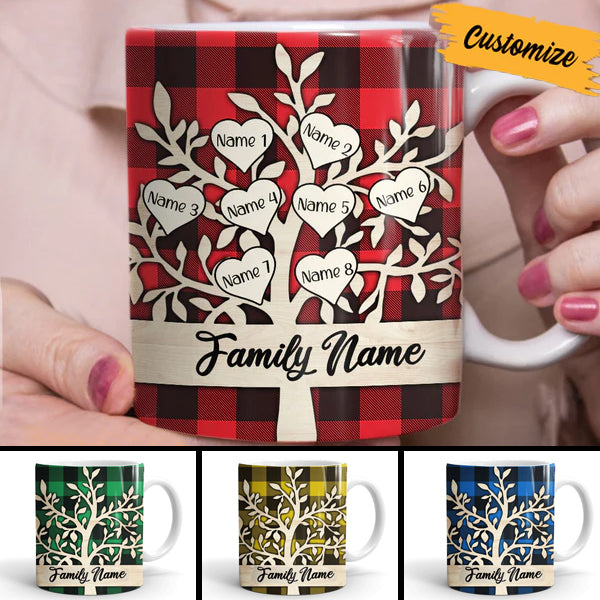 Family Tree Christmas Mug Personalized Mug-Christmas Gift