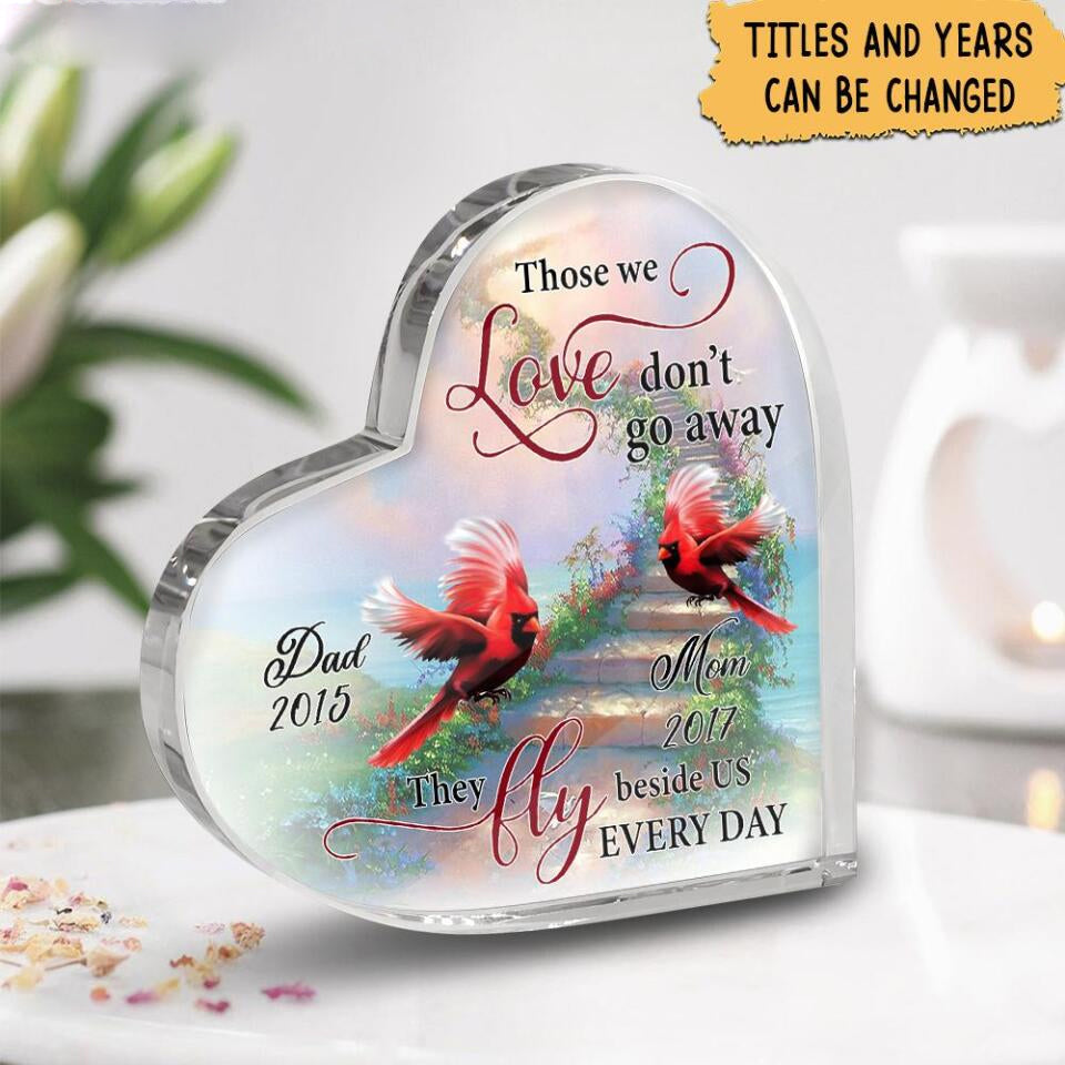 Those We Love Don't Go Away They Fly Beside Us Personalized Plaque