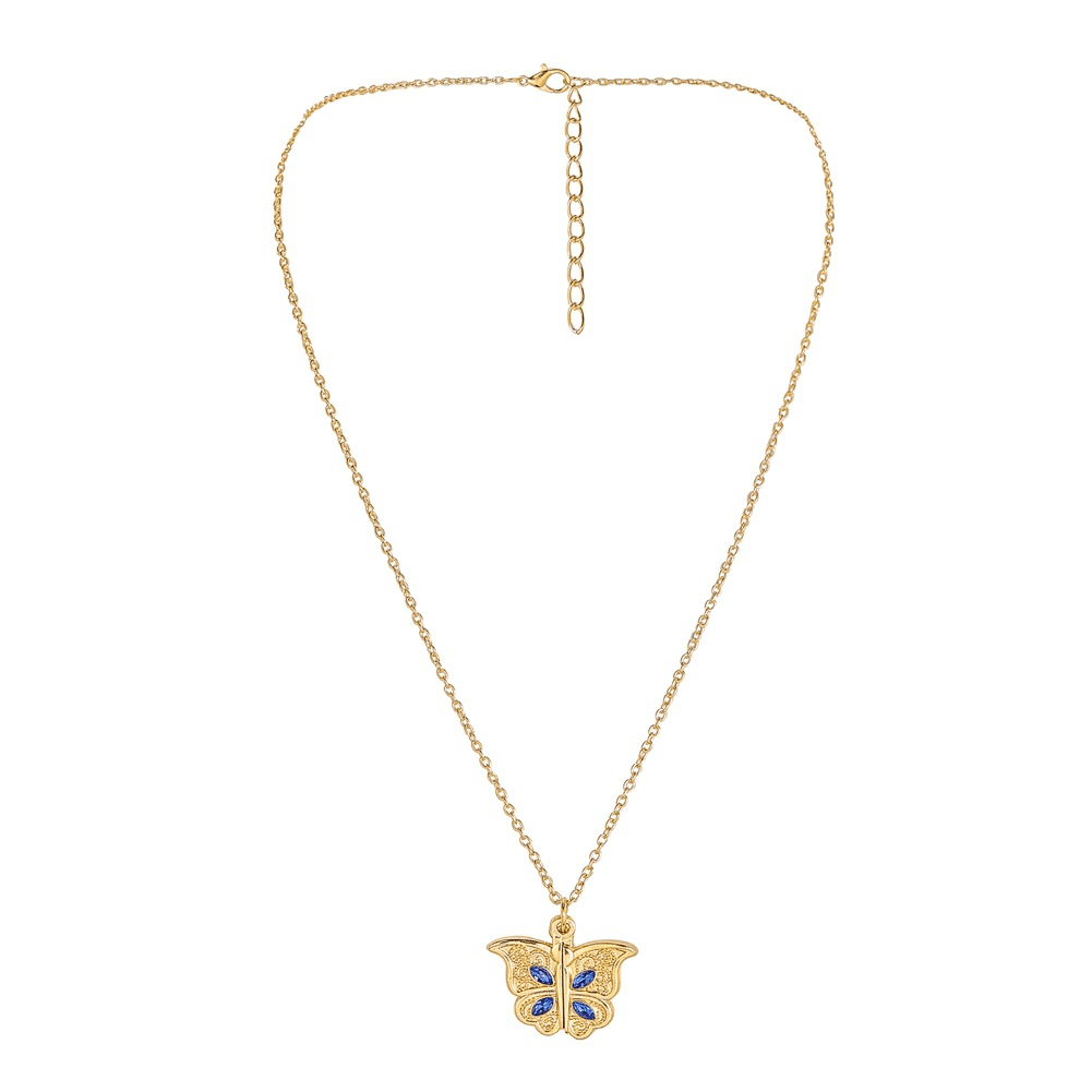 Butterfly Picture Locket Necklace