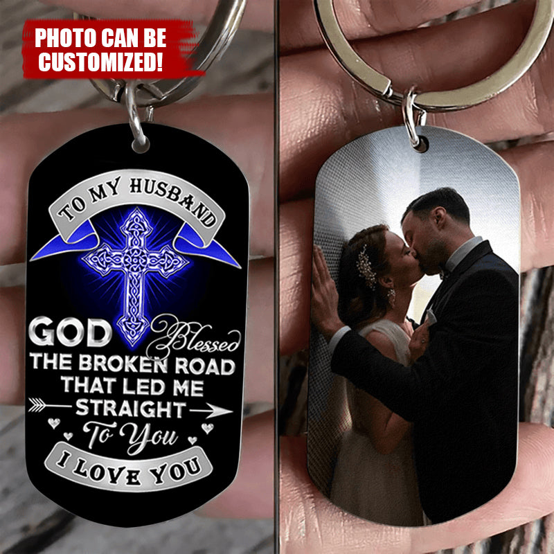 Perfect Gift For Your Husband Personalized Stainless Steel Keychain
