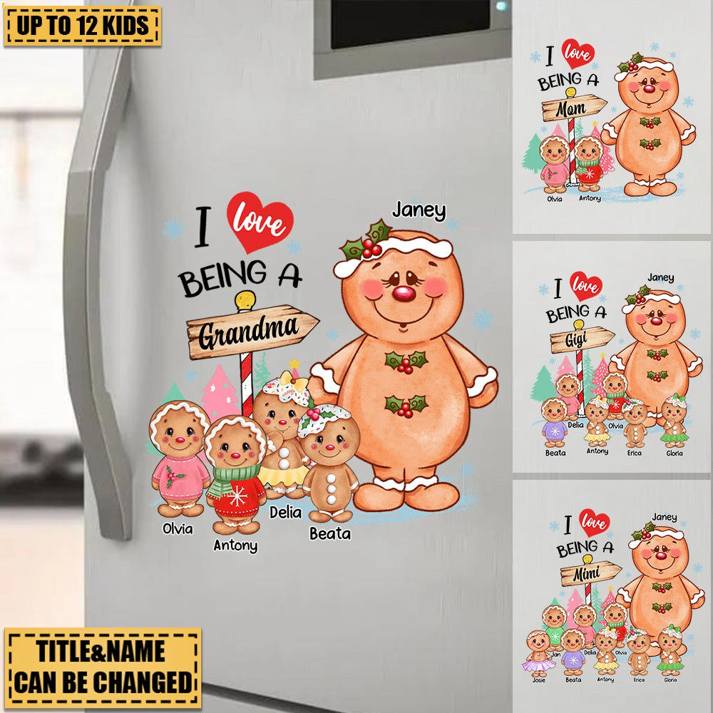 Gift For Grandma Cookies Gingerbreads Personalized Decal Sticker