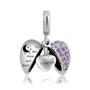 Heart-shaped Cremation Ashes Storage Necklace