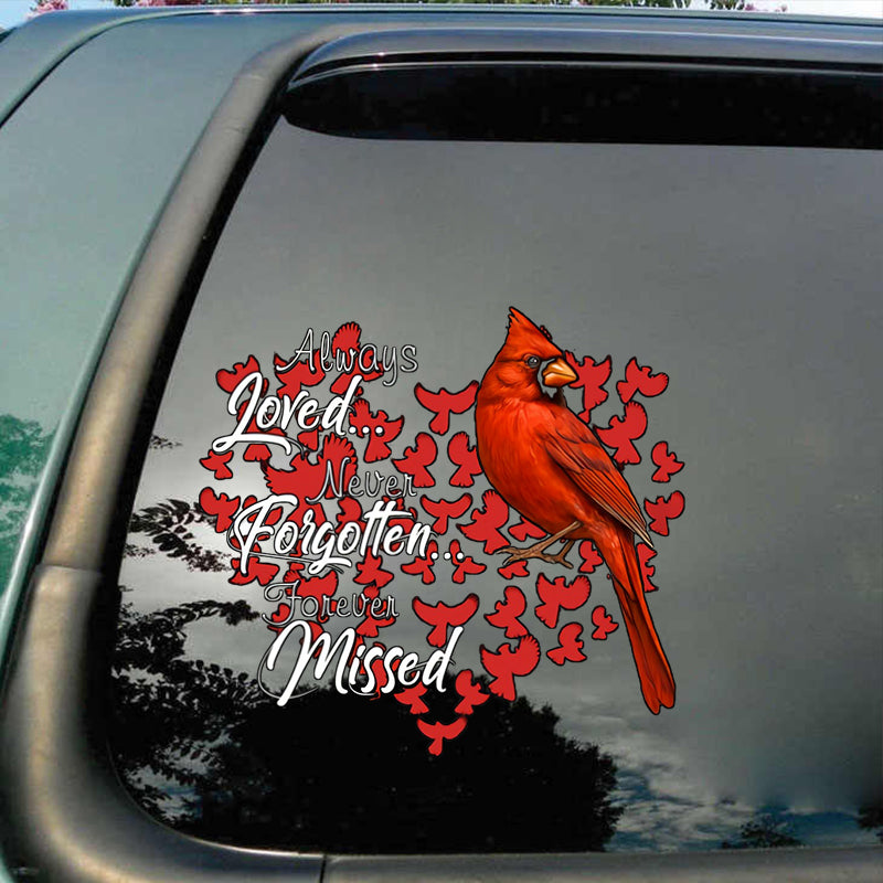 Memorial Cardinal Sticker