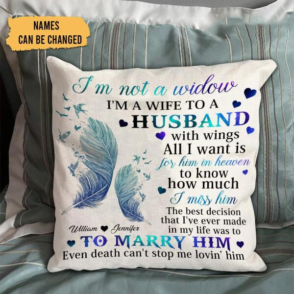 I'm Not A Widow Personalized Pillowcase