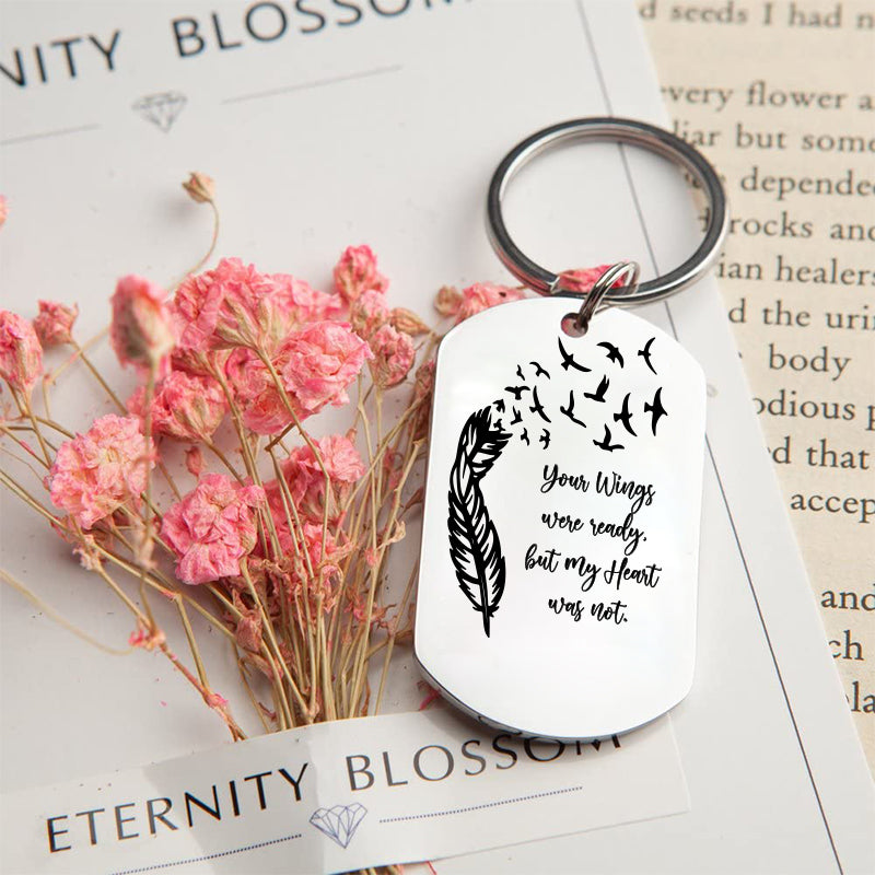 Personalized Engraved Silver Keychain