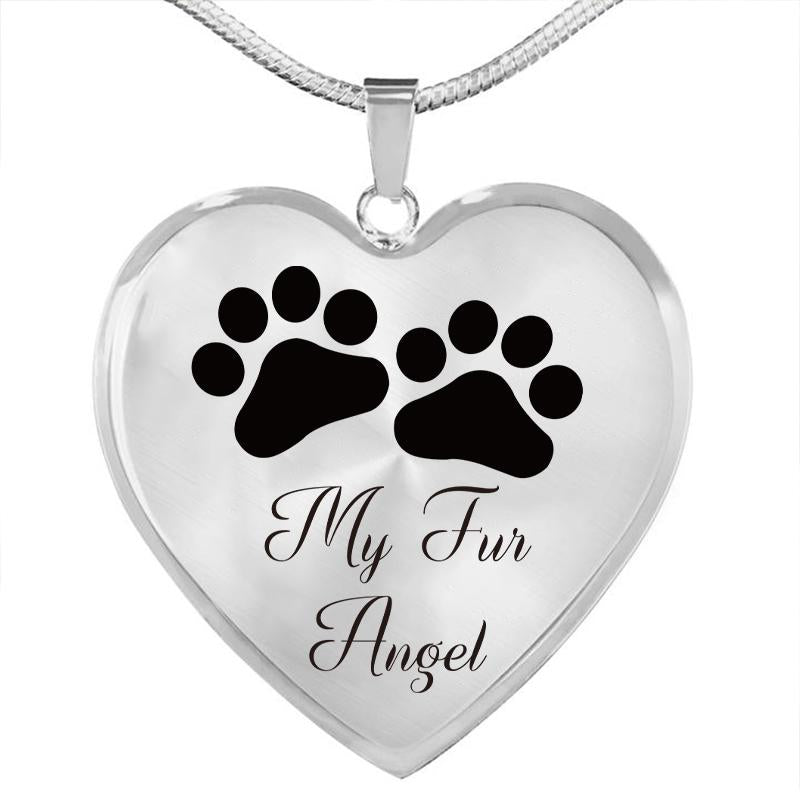 Dog Memorial Necklace My Fur Angel