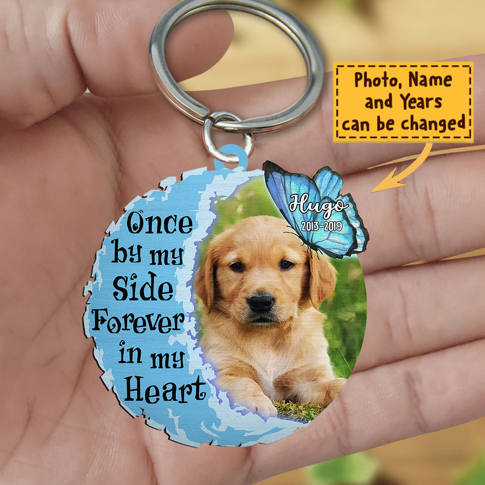 Once By My Side Personalized Keychain