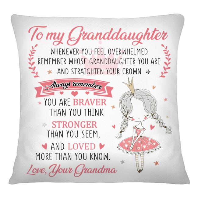 To My Granddaughter/Daughter Pillowcase