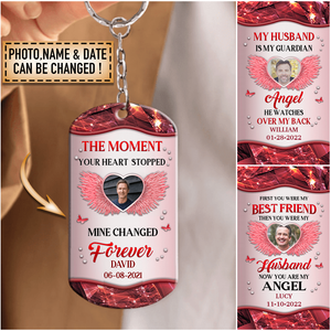 The Moment Your Heart Stopped Personalized Keychain