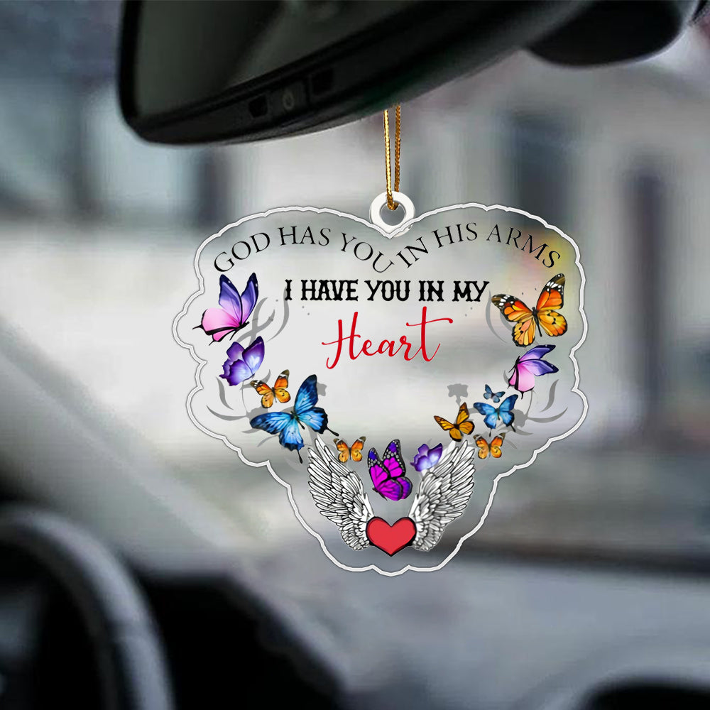Memorial Butterfly Car Ornament