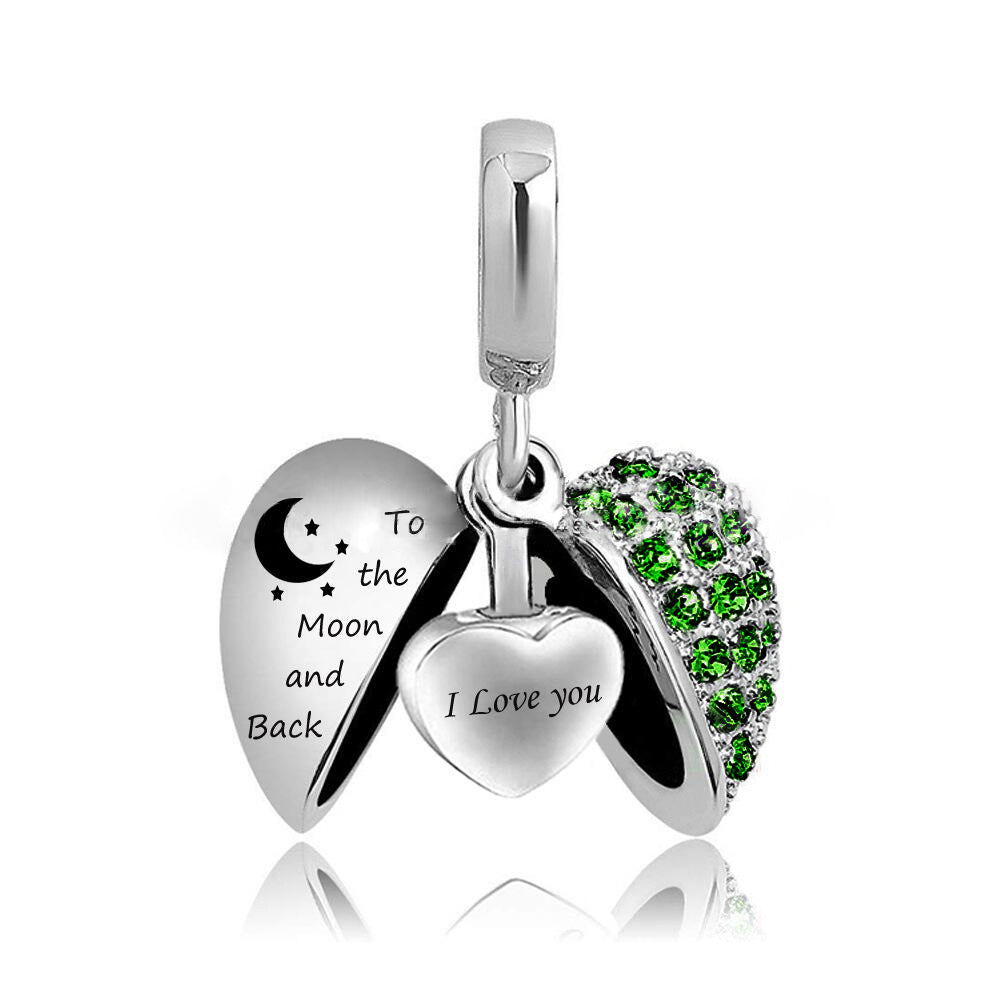 Heart-shaped Cremation Ashes Storage Necklace
