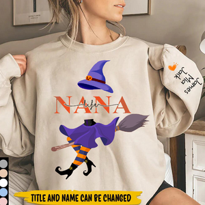 Grandma Life Witch Halloween Personalized Sweatshirt