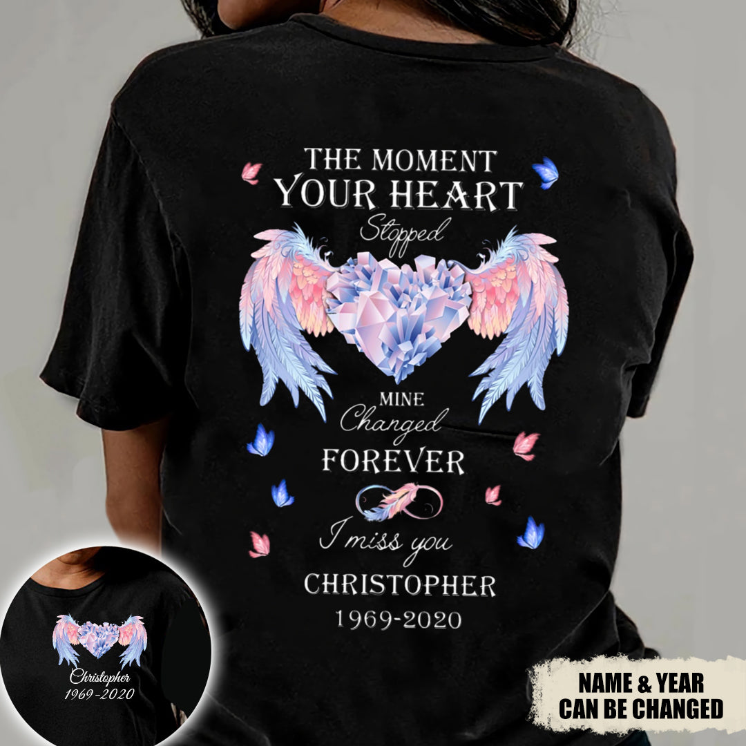 The moment your heart stopped Personalized T-shirt