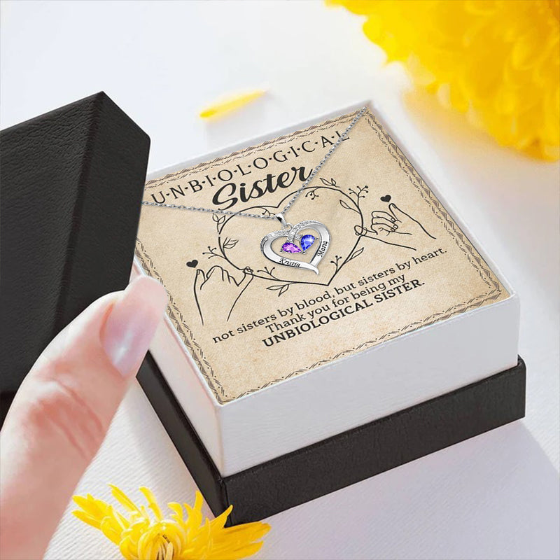 Not Sister By Blood Personalized Necklace