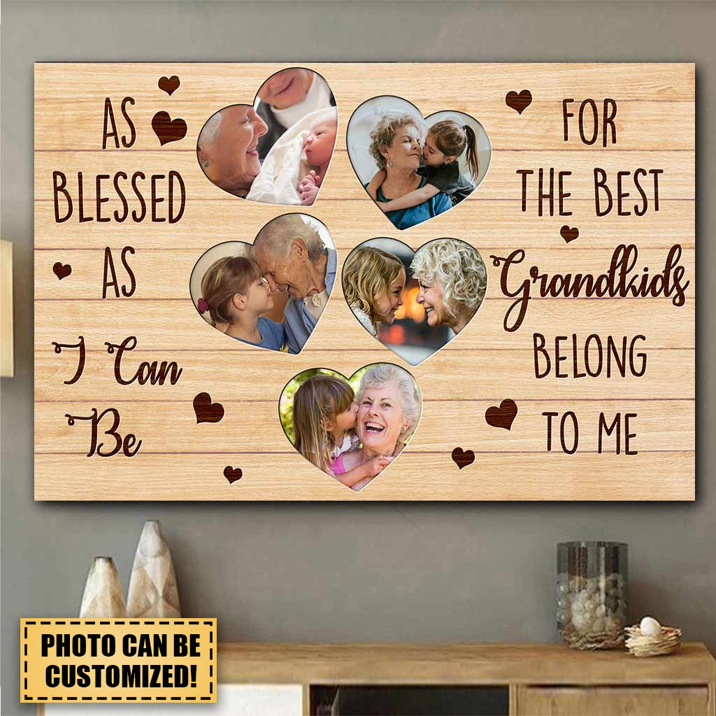 As Blessed As I Can Be - Personalized Grandma With Kids Poster