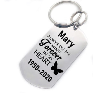 Personalized Engraved Silver Keychain-2