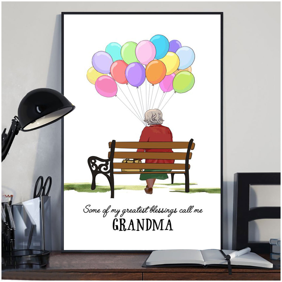 Some Of Our Greatest Blessings Call Us,For Old Couple- Personalized Poster