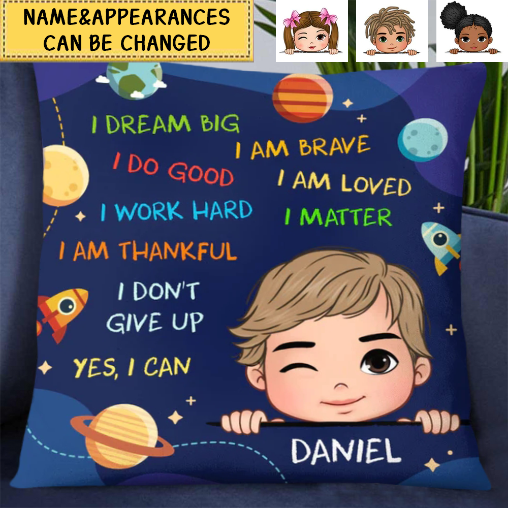 Personalized I Dream Big Grandson Pillowcase