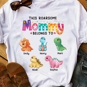 This Roarsome Mommy Belongs To Personalized Shirt