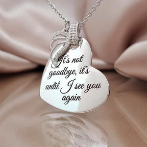 It's Not Goodbye Angel Necklace
