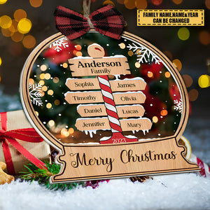 Merry Christmas - Personalized Acrylic Ornament