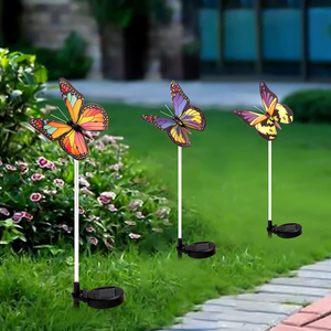 Solar Garden Butterfly Lights Outdoor Decor