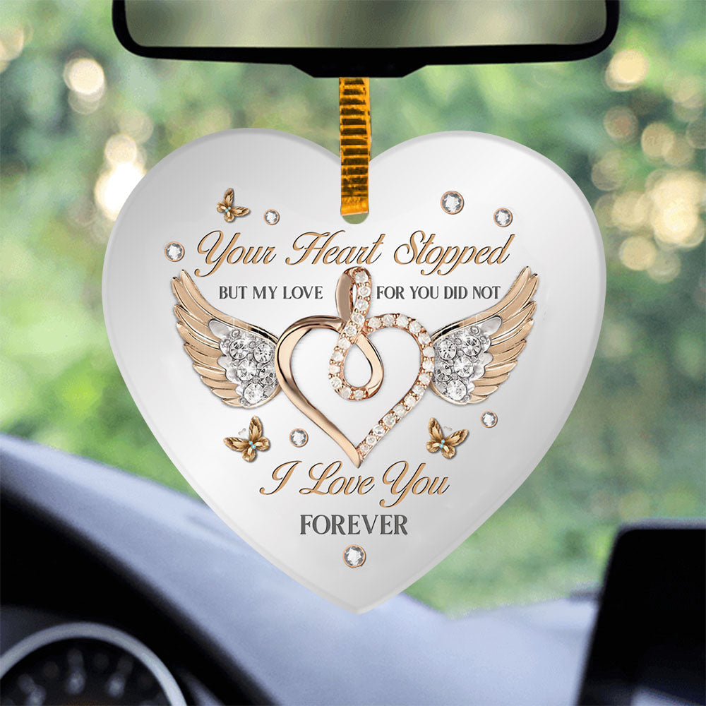 I Love You Forever Heart Ornament (Porcelain)