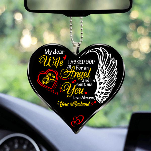 Memorial My Wife Car Ornament