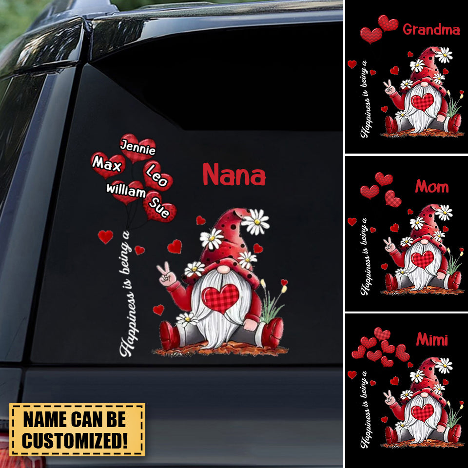 Happiness Is Being A Grandma Mom Personalized Sticker