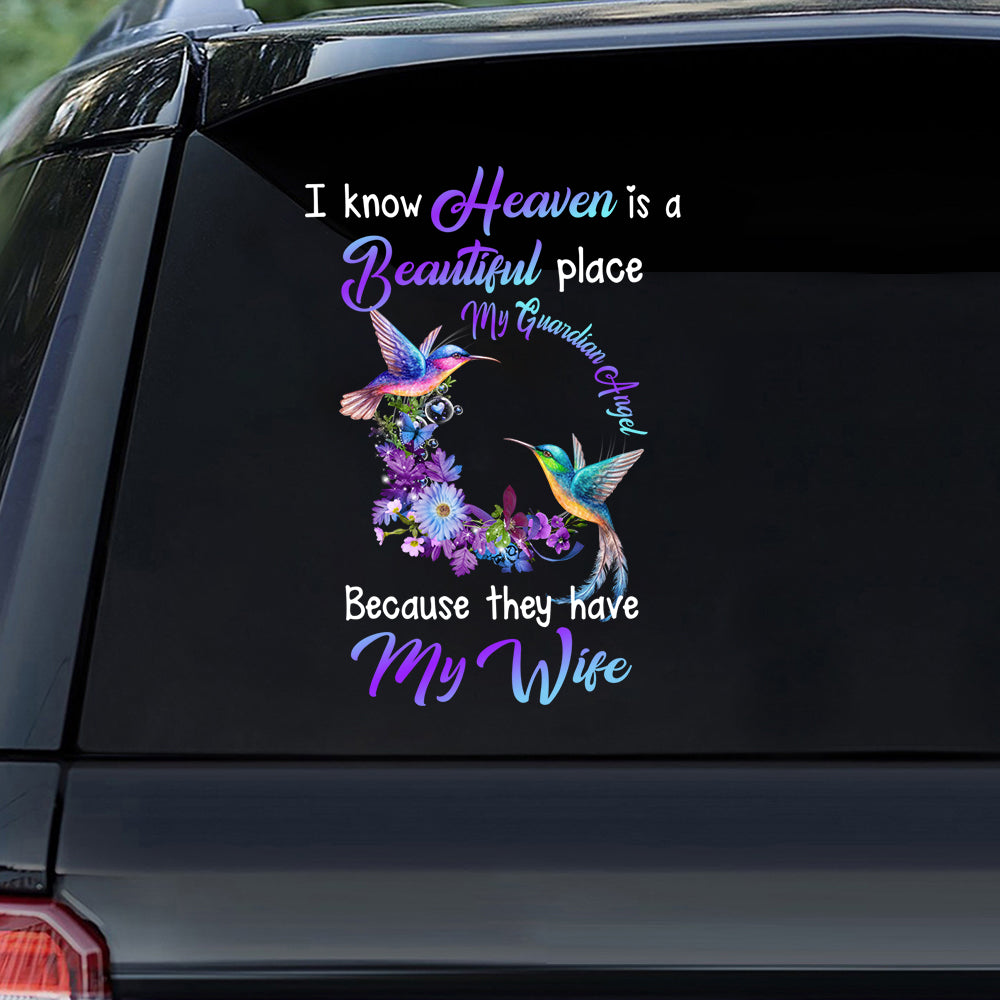 Heaven Is A Beautiful Place Memorial Sticker