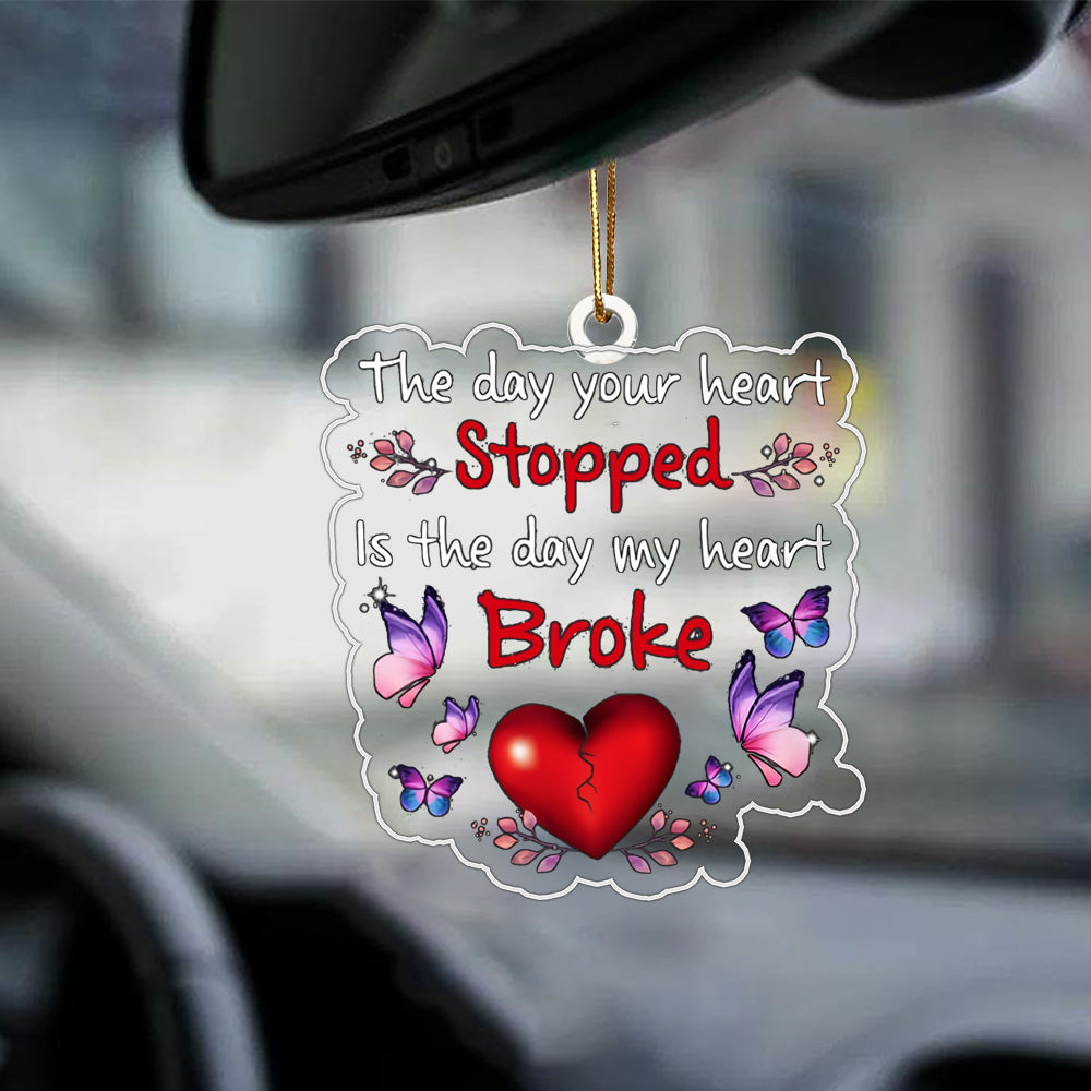 Memorial Butterfly Car Ornament
