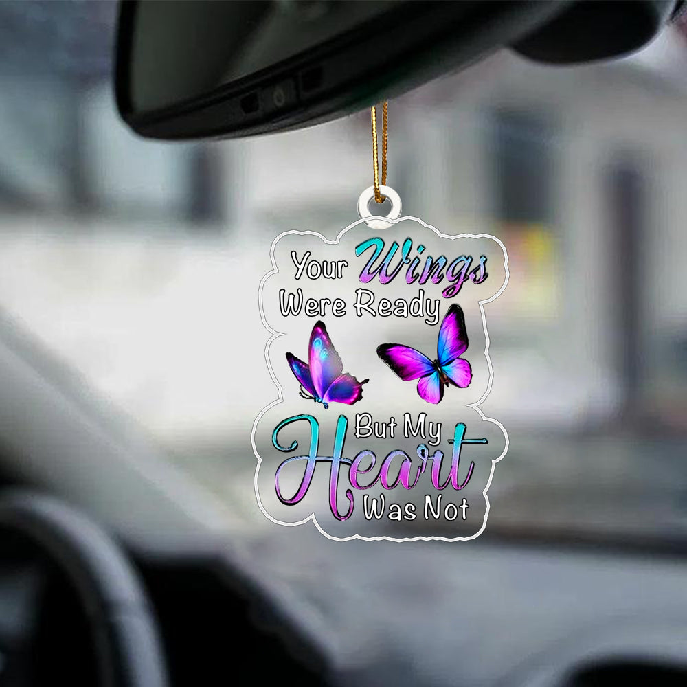 Memorial Butterfly Car Ornament