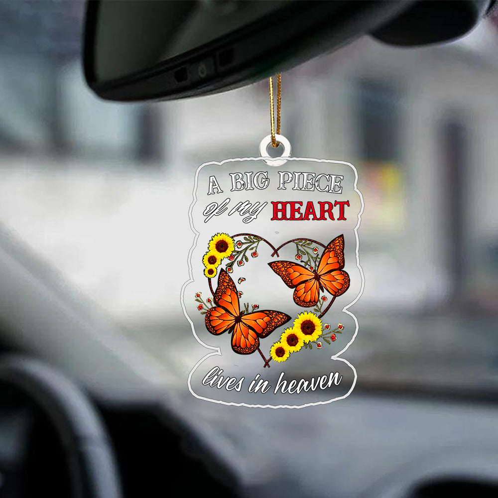 Memorial Butterfly Car Ornament