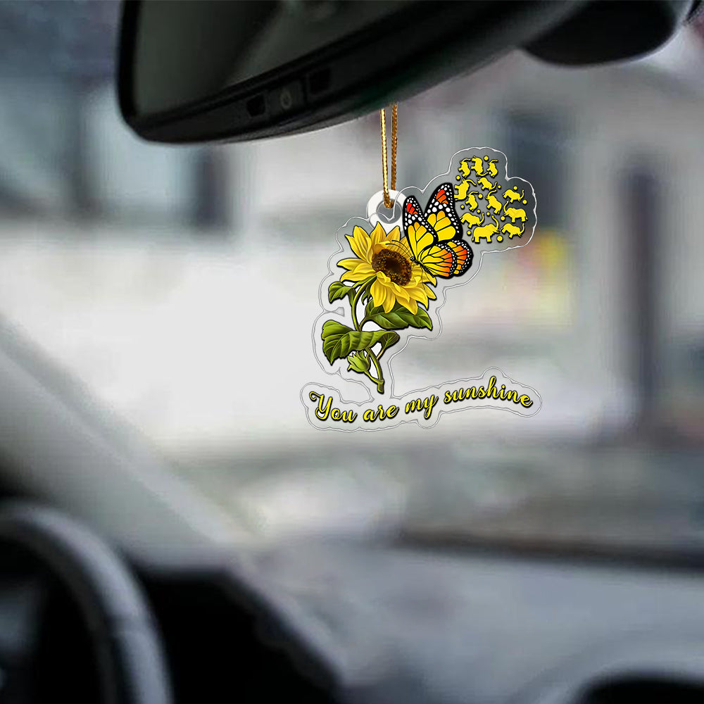 Memorial Butterfly Car Ornament