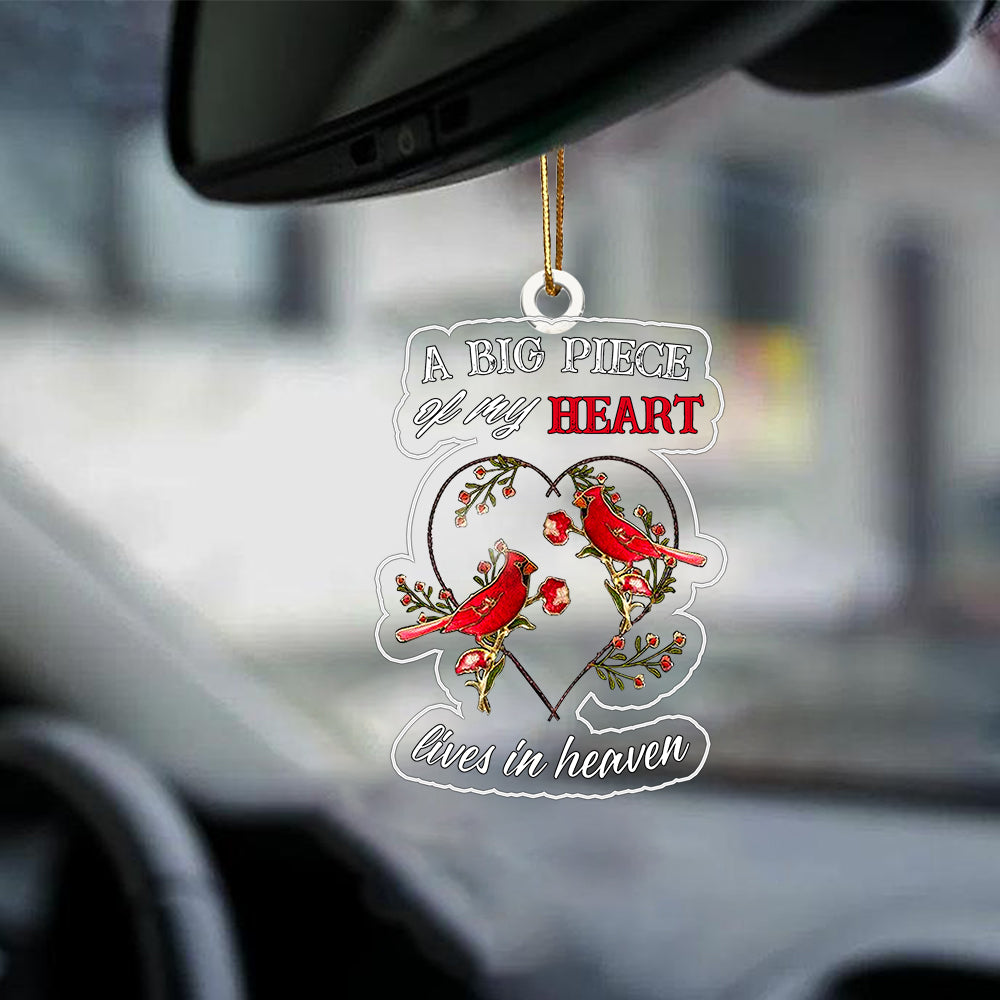 Memorial Cardinal Car Ornament