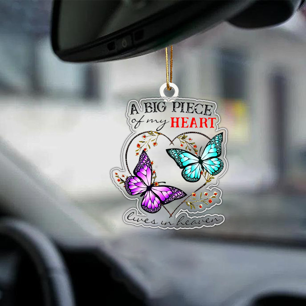 Memorial Butterfly Car Ornament