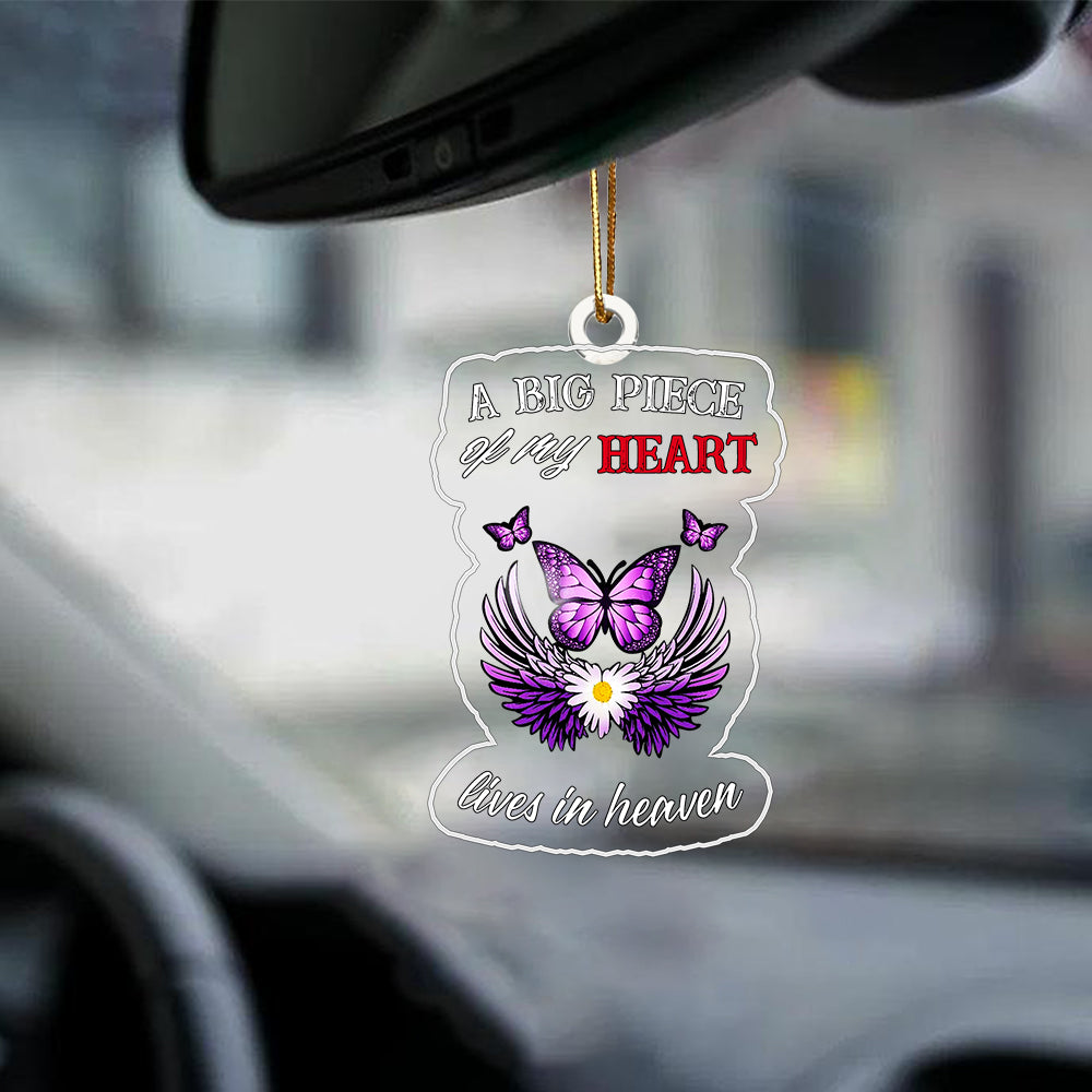Memorial Butterfly Car Ornament